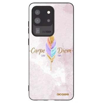 Picasee fekete szilikon tok az alábbi mobiltelefonokra Samsung Galaxy S20 Ultra 5G G988F - Carpe Diem