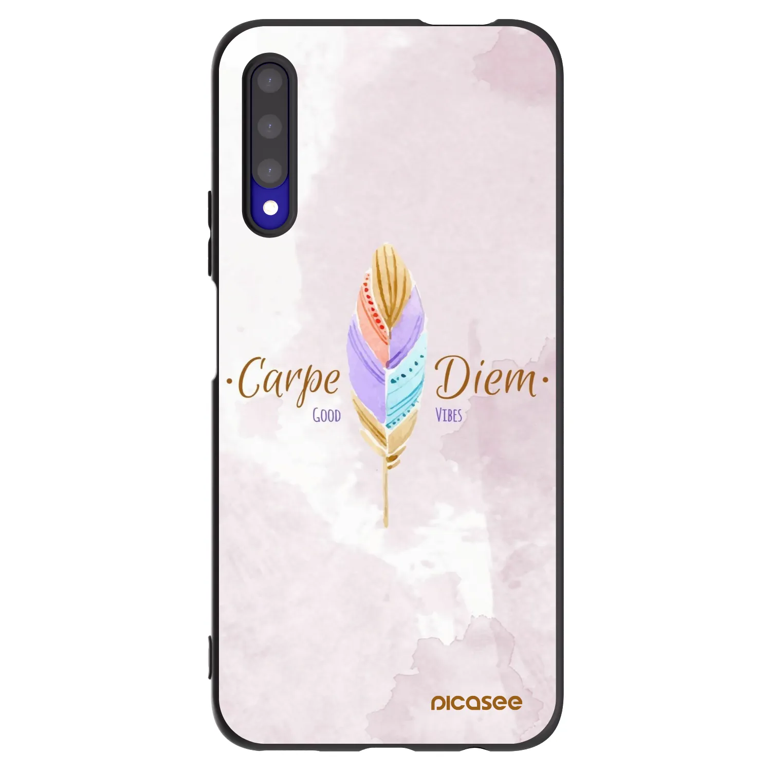 Picasee fekete szilikon tok az alábbi mobiltelefonokra Honor 9X Pro - Carpe Diem