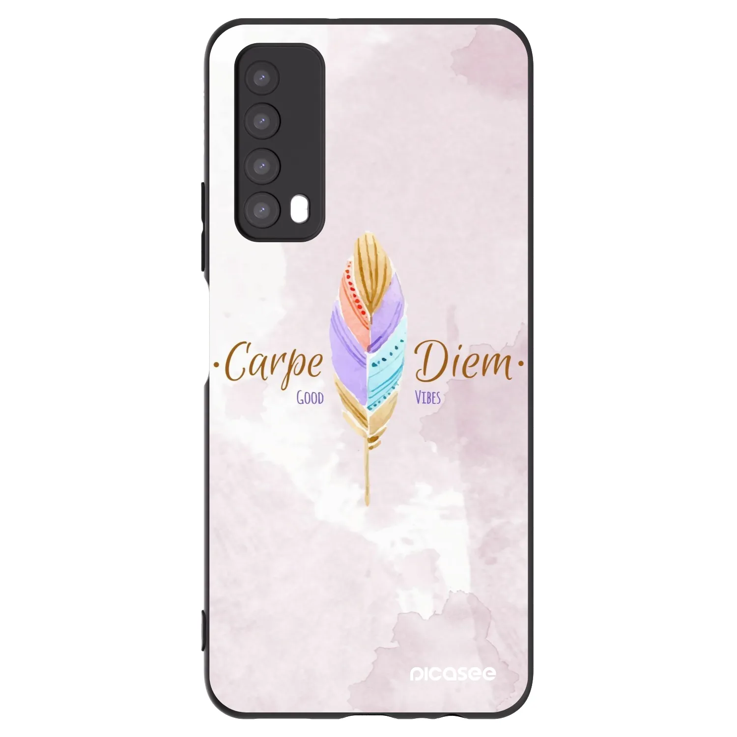 Picasee fekete szilikon tok az alábbi mobiltelefonokra Huawei P Smart 2021 - Carpe Diem