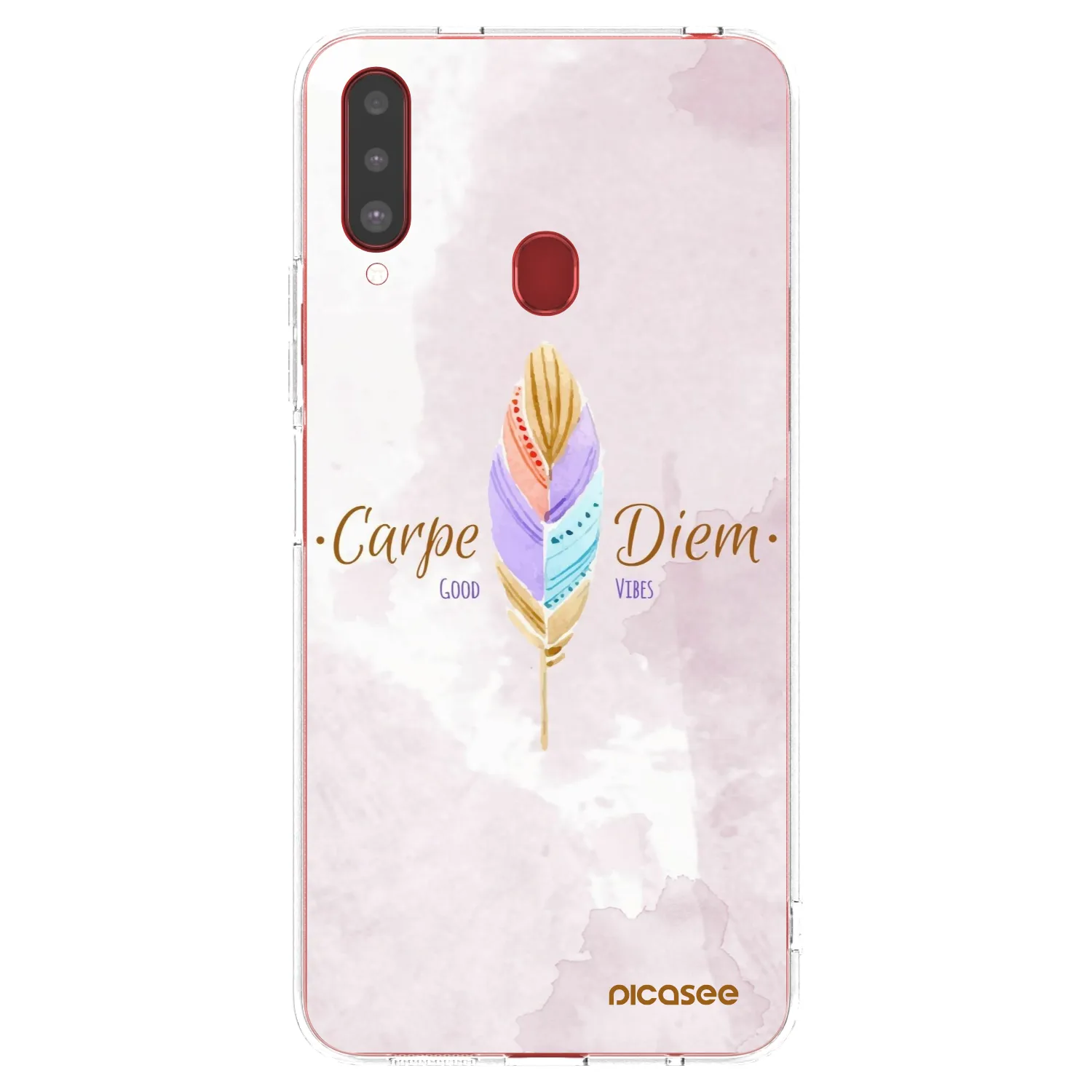 Picasee átlátszó szilikon tok az alábbi mobiltelefonokra Samsung Galaxy A20s - Carpe Diem