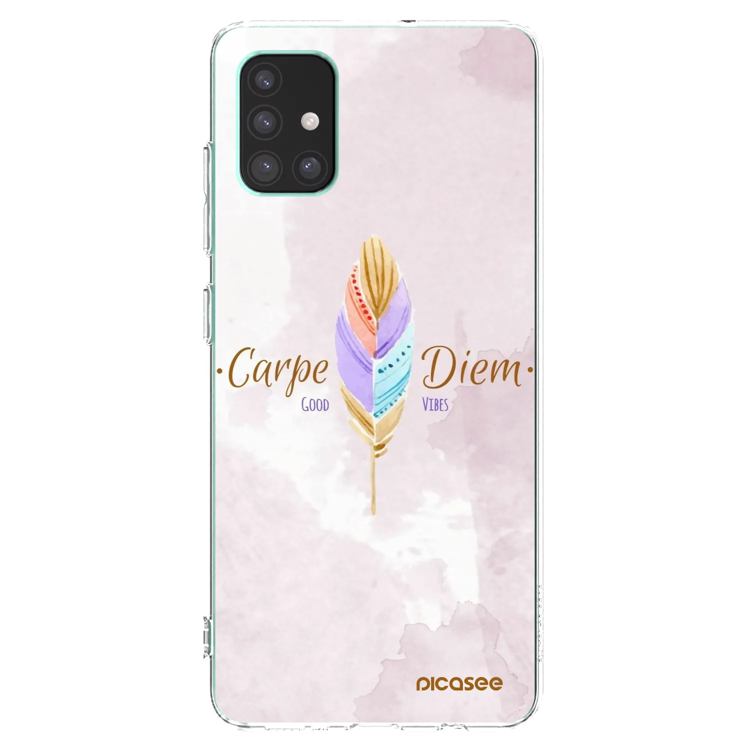 Picasee átlátszó szilikon tok az alábbi mobiltelefonokra Samsung Galaxy M51 M515F - Carpe Diem