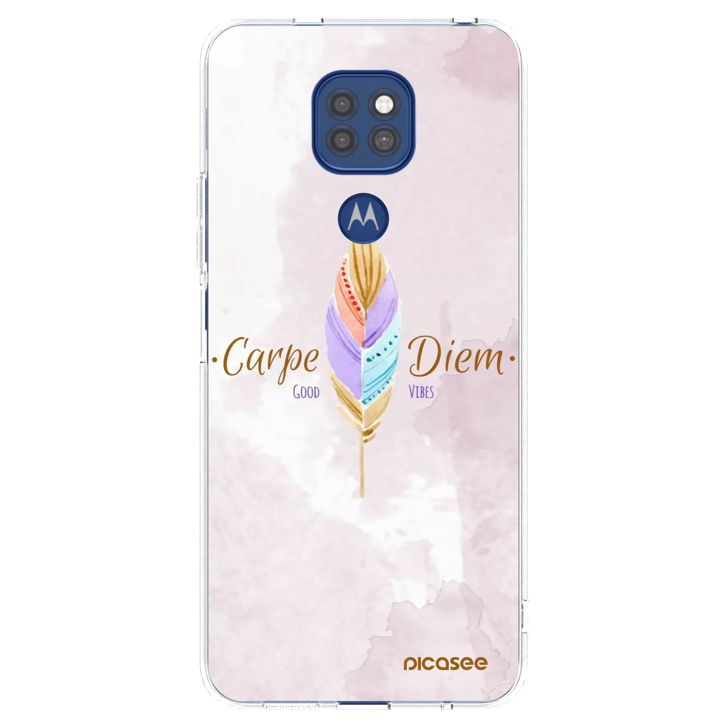 Picasee átlátszó szilikon tok az alábbi mobiltelefonokra Motorola Moto G9 Play - Carpe Diem