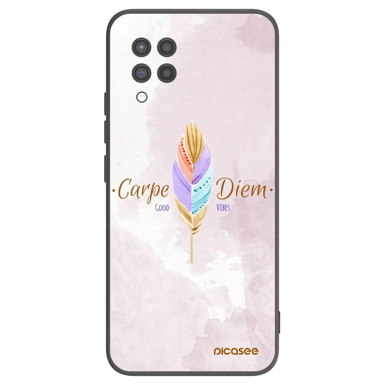 Picasee fekete szilikon tok az alábbi mobiltelefonokra Samsung Galaxy A42 A426B - Carpe Diem