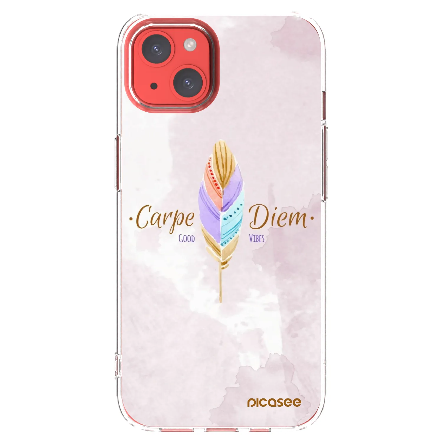 Picasee átlátszó szilikon tok az alábbi mobiltelefonokra Apple iPhone 13 - Carpe Diem