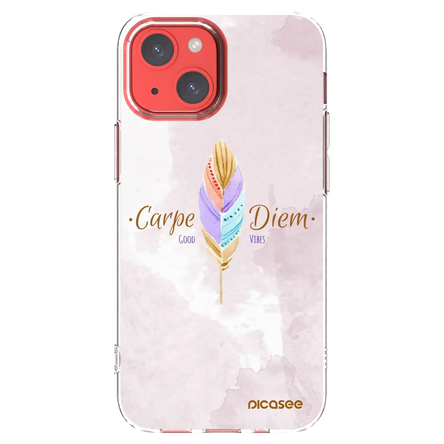 Picasee átlátszó szilikon tok az alábbi mobiltelefonokra Apple iPhone 13 mini - Carpe Diem