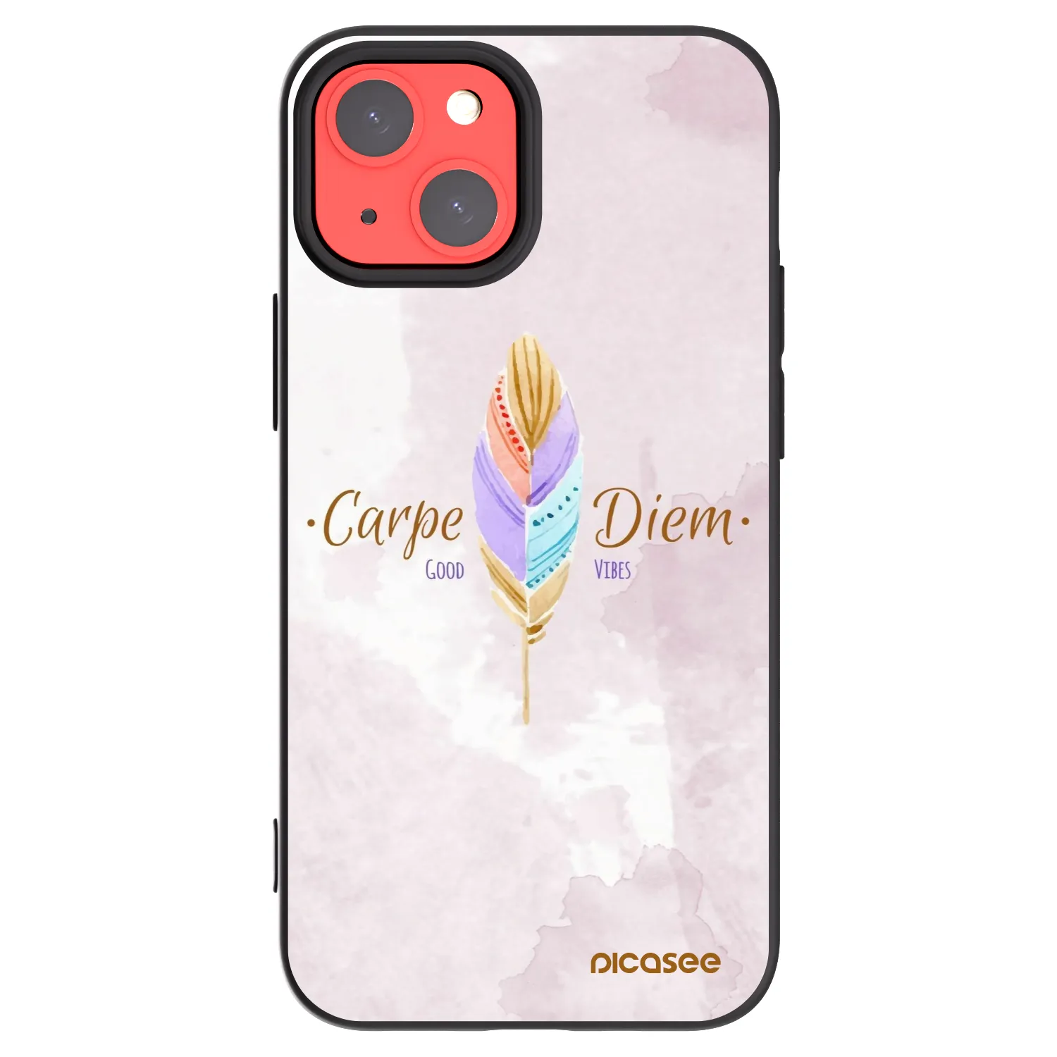 Picasee fekete szilikon tok az alábbi mobiltelefonokra Apple iPhone 13 mini - Carpe Diem