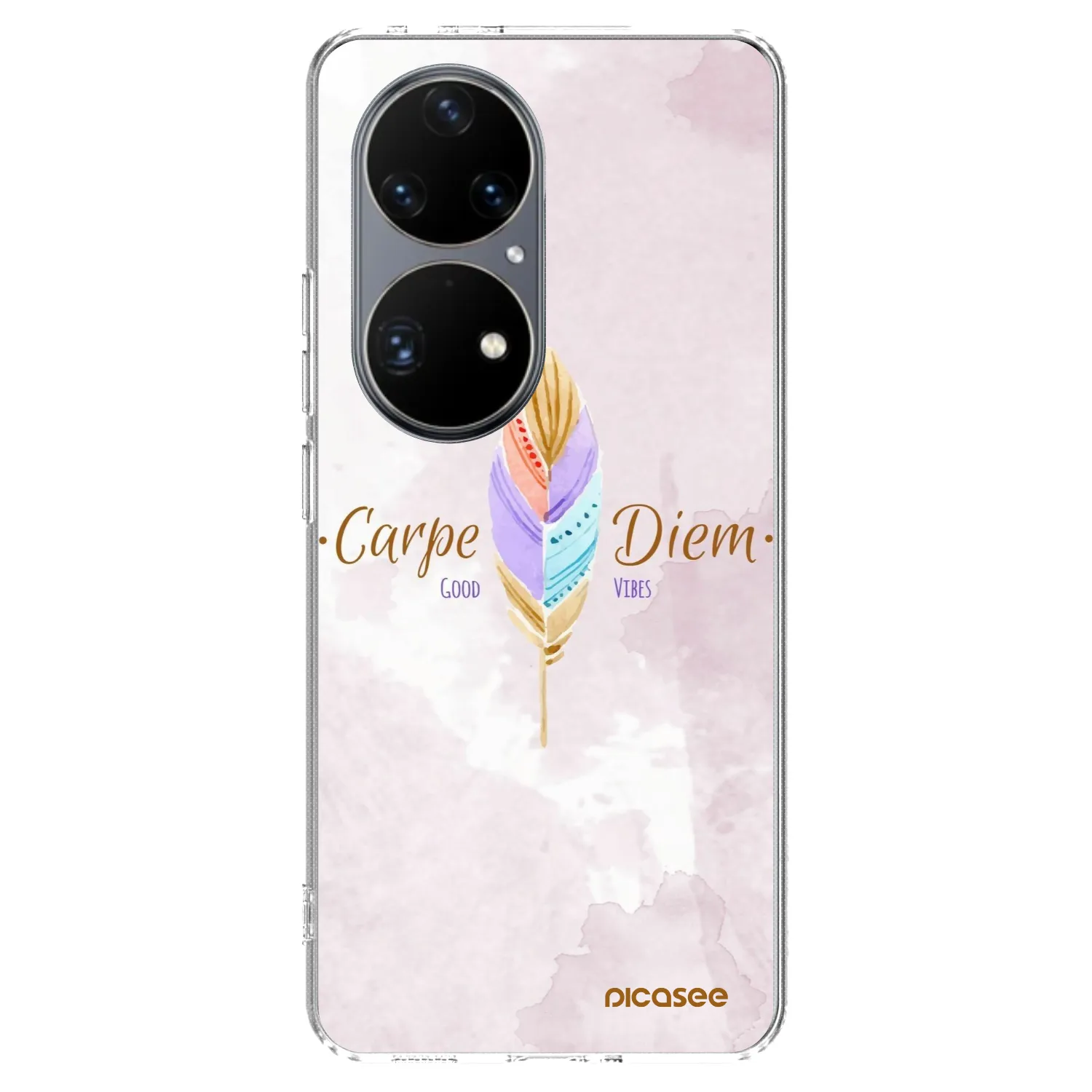 Picasee átlátszó szilikon tok az alábbi mobiltelefonokra Huawei P50 - Carpe Diem