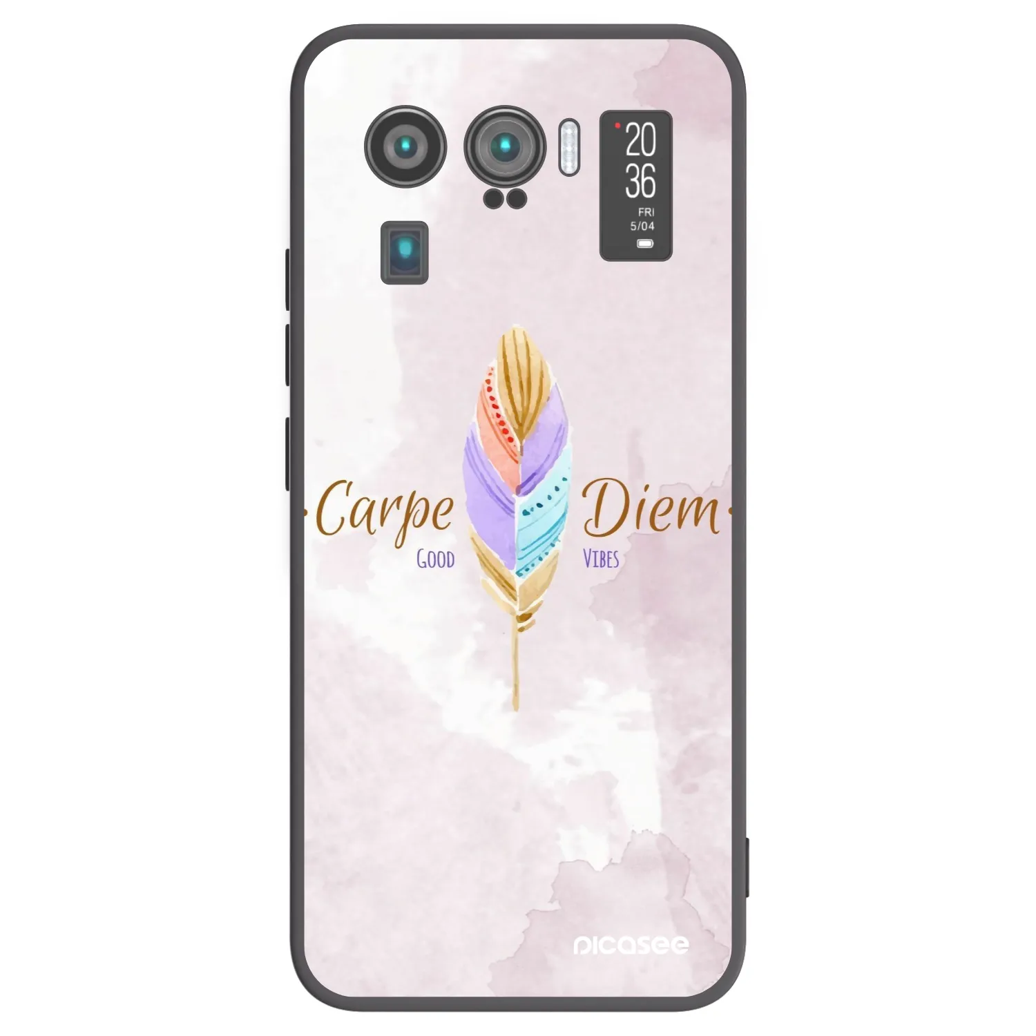 Picasee fekete szilikon tok az alábbi mobiltelefonokra Xiaomi Mi 11 Ultra - Carpe Diem