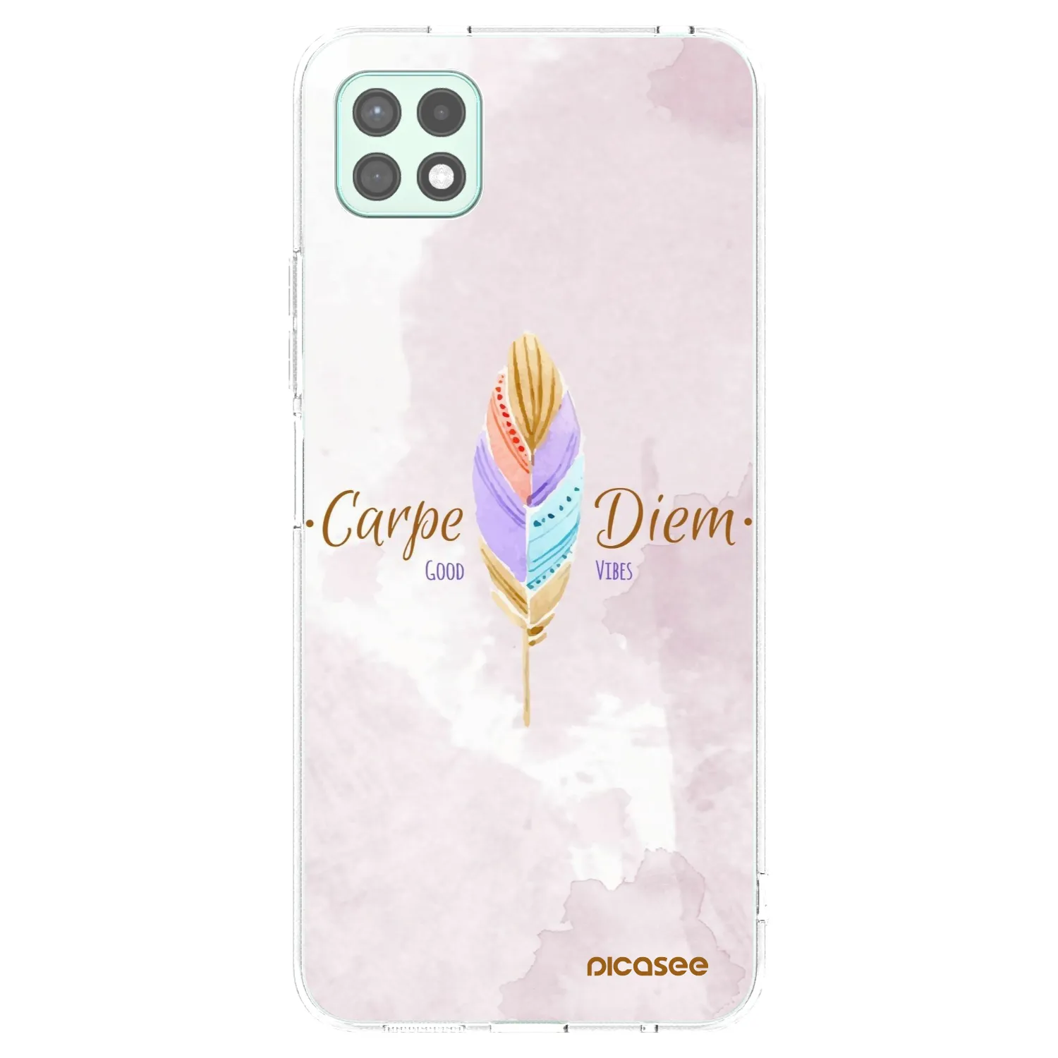 Picasee átlátszó szilikon tok az alábbi mobiltelefonokra Samsung Galaxy A22 A226B 5G - Carpe Diem