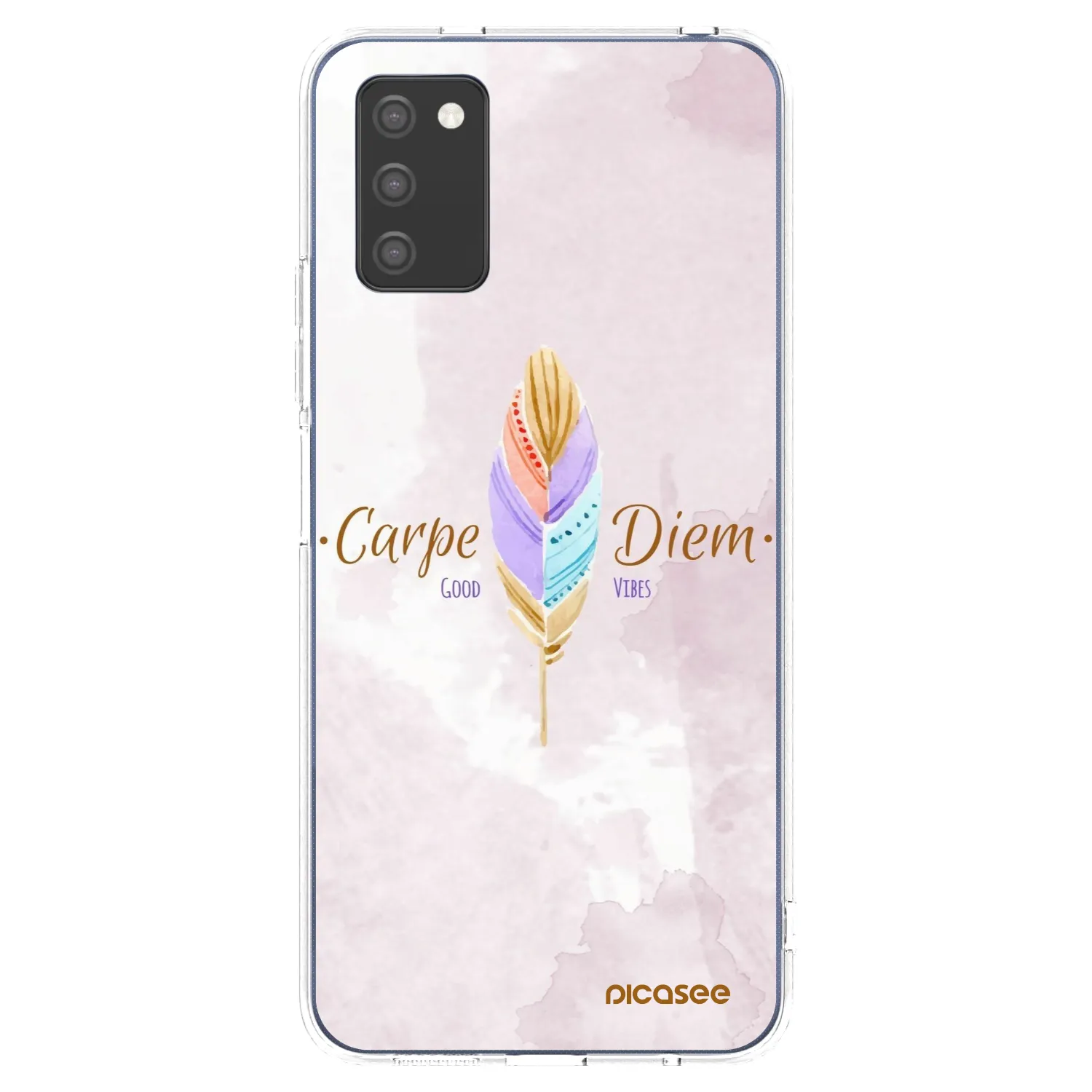 Picasee átlátszó szilikon tok az alábbi mobiltelefonokra Samsung Galaxy A02s A025G - Carpe Diem