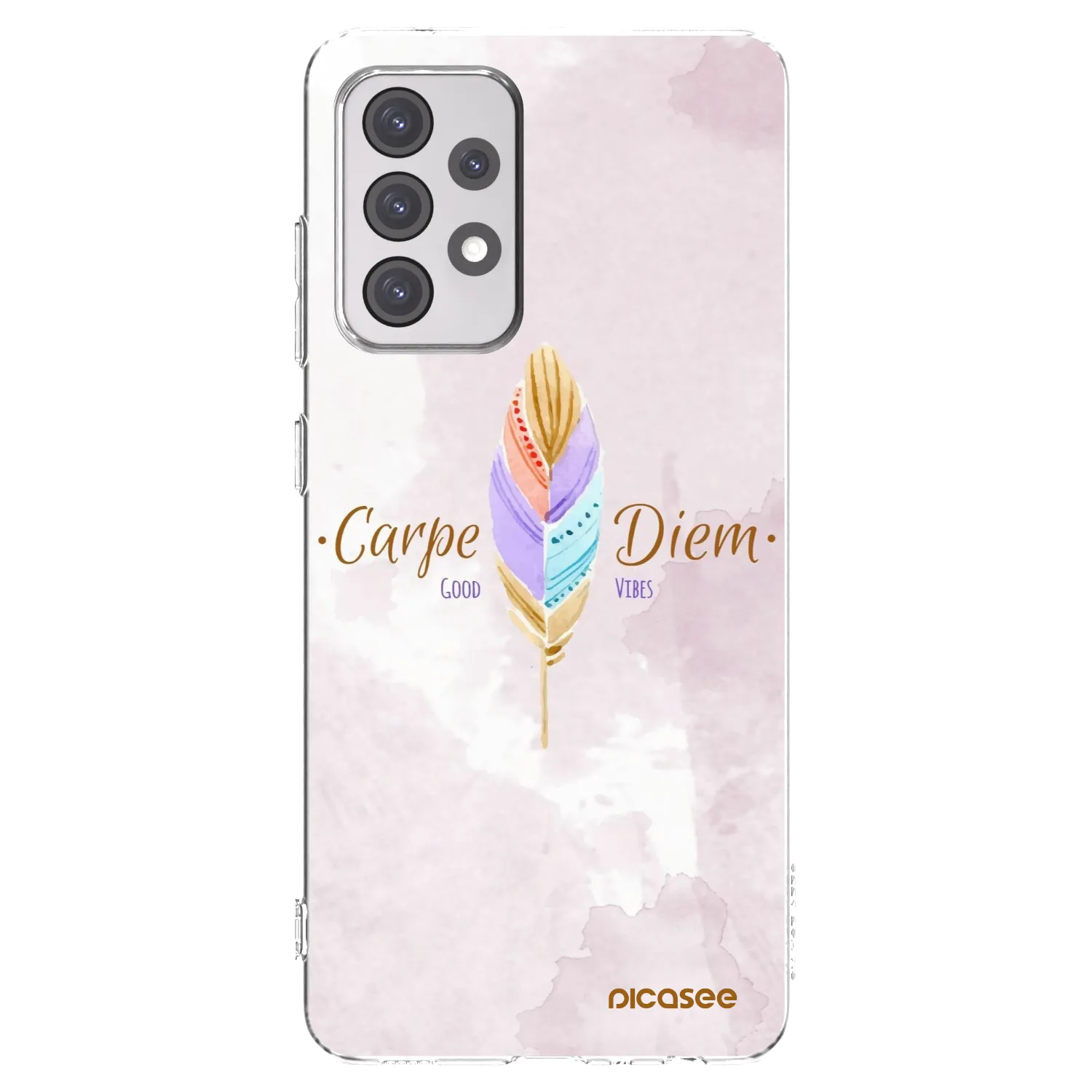 Picasee átlátszó szilikon tok az alábbi mobiltelefonokra Samsung Galaxy A52s 5G A528B - Carpe Diem