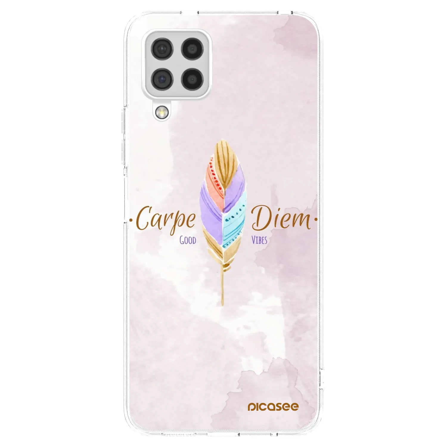 Picasee átlátszó szilikon tok az alábbi mobiltelefonokra Samsung Galaxy A22 A225F 4G - Carpe Diem