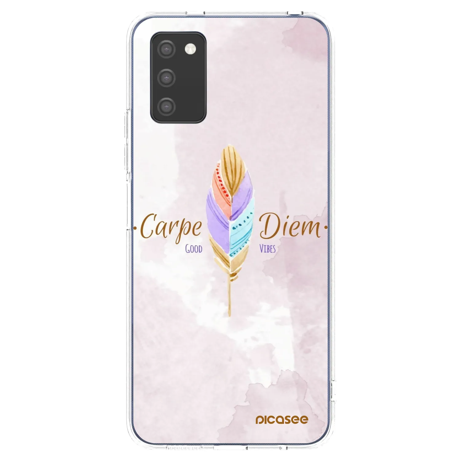 Picasee átlátszó szilikon tok az alábbi mobiltelefonokra Samsung Galaxy A03s A037G - Carpe Diem