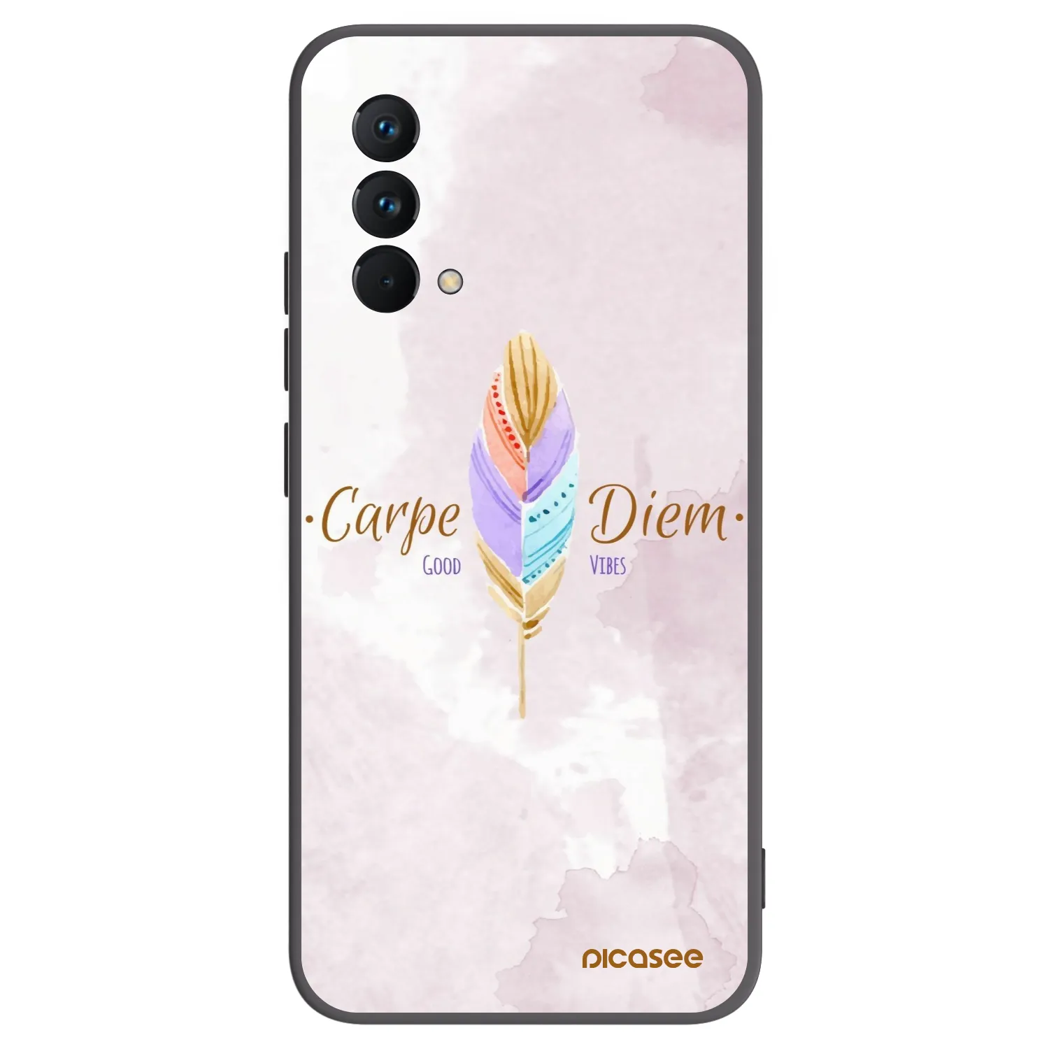 Picasee fekete szilikon tok az alábbi mobiltelefonokra Realme GT Master Edition 5G - Carpe Diem