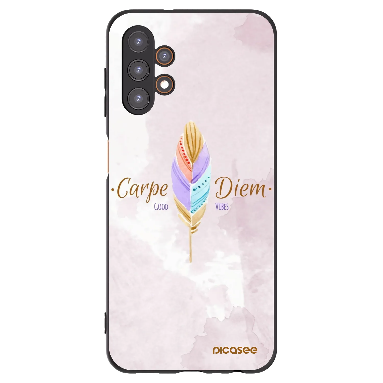 Picasee fekete szilikon tok az alábbi mobiltelefonokra Samsung Galaxy A13 4G A135 - Carpe Diem