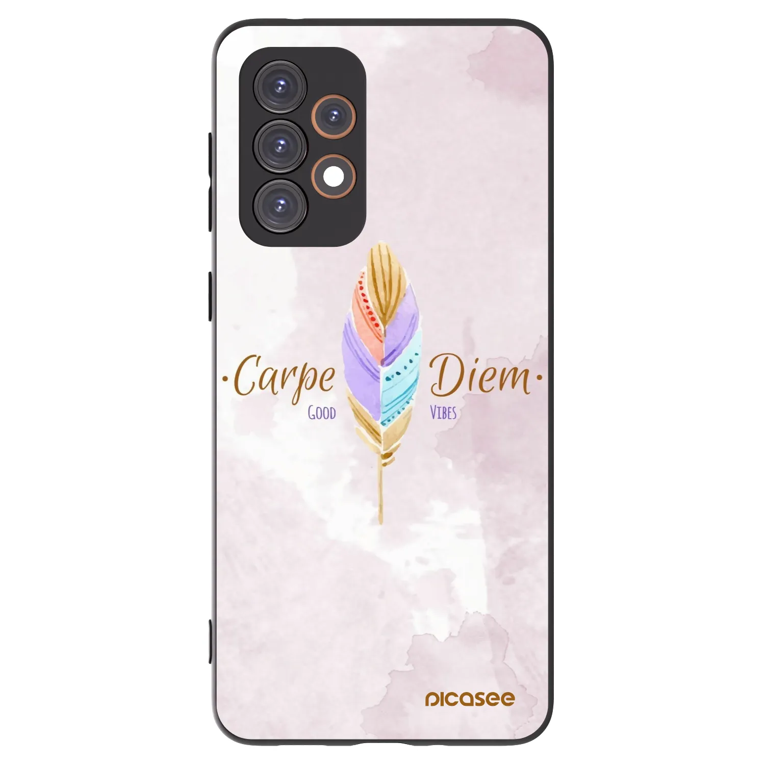 Picasee fekete szilikon tok az alábbi mobiltelefonokra Samsung Galaxy A33 5G A336 - Carpe Diem