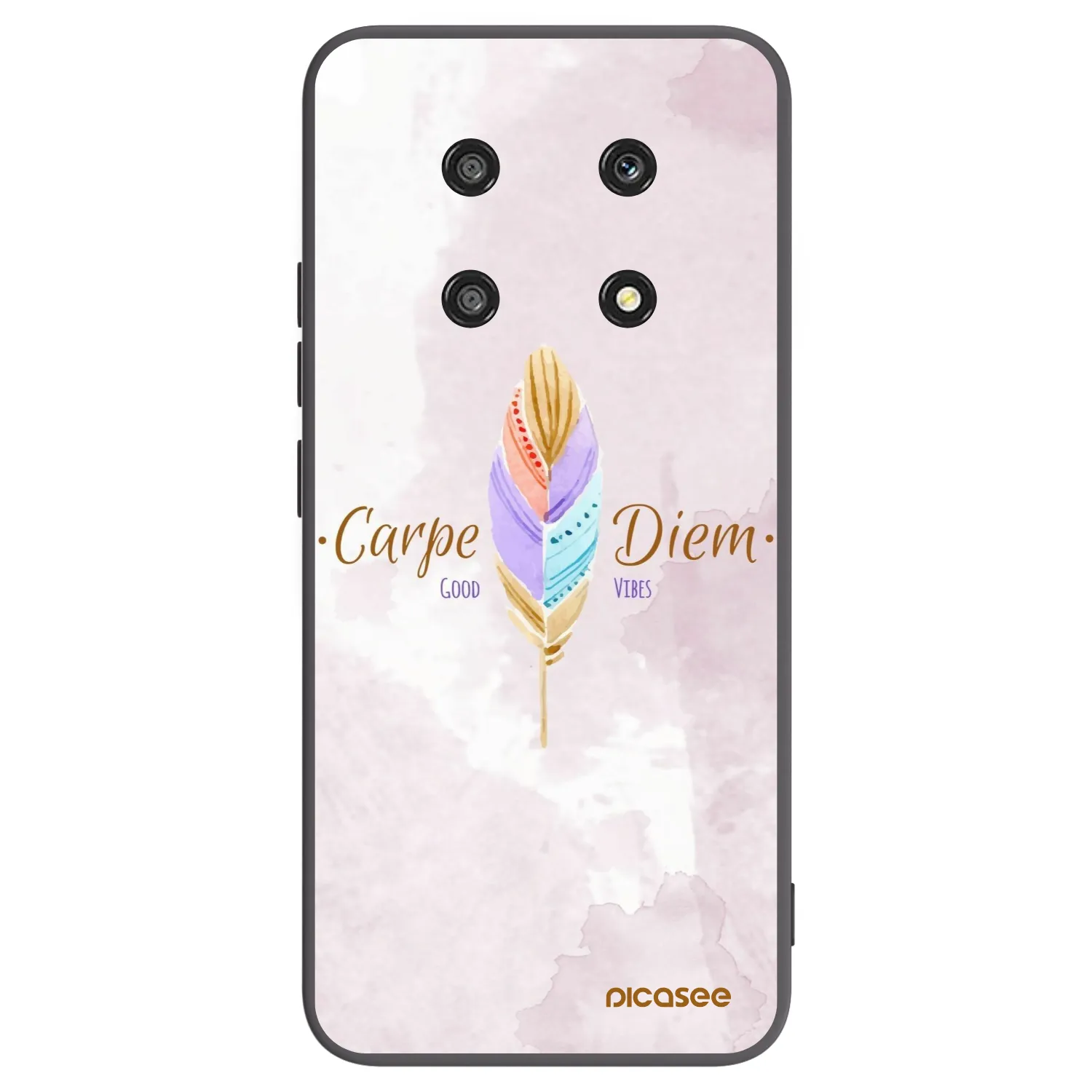 Picasee fekete szilikon tok az alábbi mobiltelefonokra Honor Magic4 Lite 5G - Carpe Diem