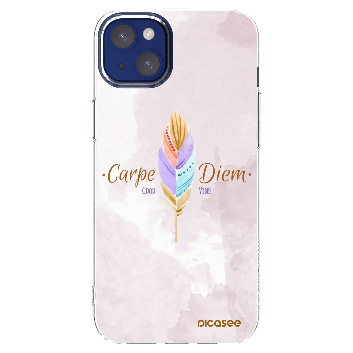 Picasee átlátszó szilikon tok az alábbi mobiltelefonokra Apple iPhone 14 Plus - Carpe Diem