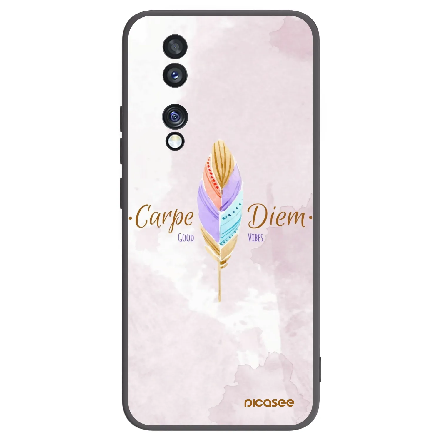 Picasee fekete szilikon tok az alábbi mobiltelefonokra Honor 70 - Carpe Diem