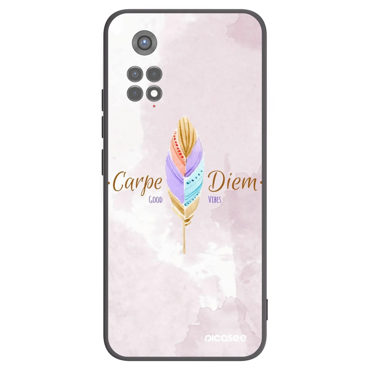 Picasee fekete szilikon tok az alábbi mobiltelefonokra Xiaomi Redmi Note 11S 5G - Carpe Diem