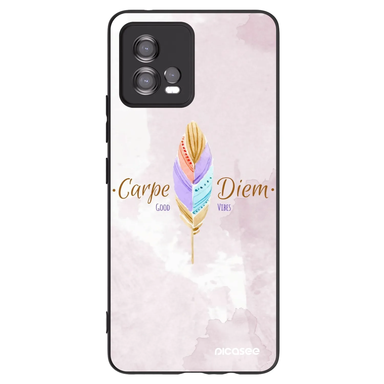 Picasee fekete szilikon tok az alábbi mobiltelefonokra Motorola Moto G72 - Carpe Diem