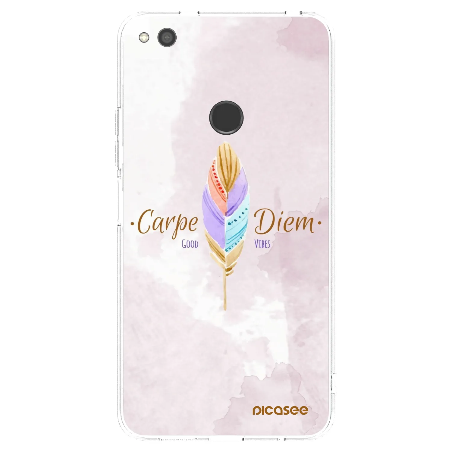 Picasee átlátszó szilikon tok az alábbi mobiltelefonokra Huawei P9 Lite 2017 - Carpe Diem
