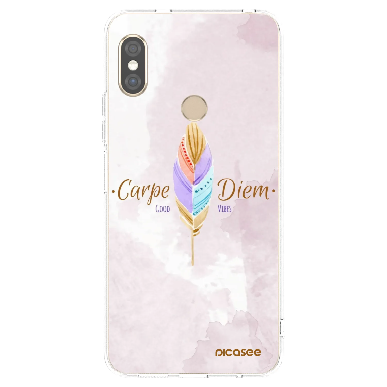 Picasee átlátszó szilikon tok az alábbi mobiltelefonokra Xiaomi Redmi Note 5 Global - Carpe Diem