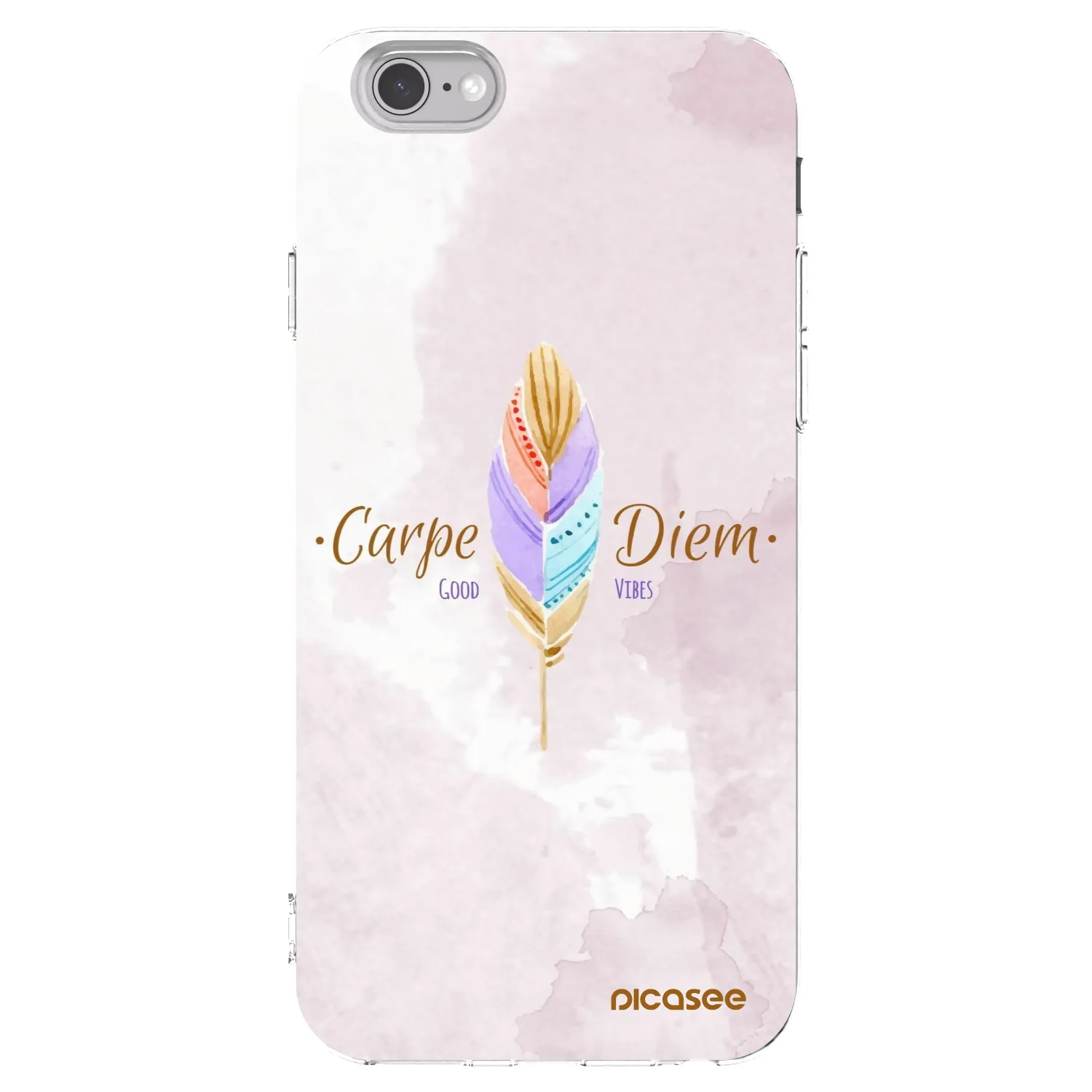 Picasee átlátszó szilikon tok az alábbi mobiltelefonokra Apple iPhone 6/6S - Carpe Diem