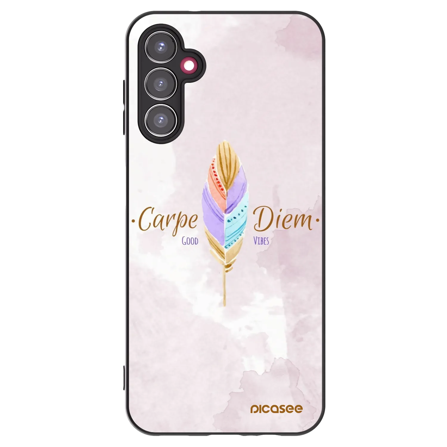 Picasee fekete szilikon tok az alábbi mobiltelefonokra Samsung Galaxy A14 5G A146P - Carpe Diem