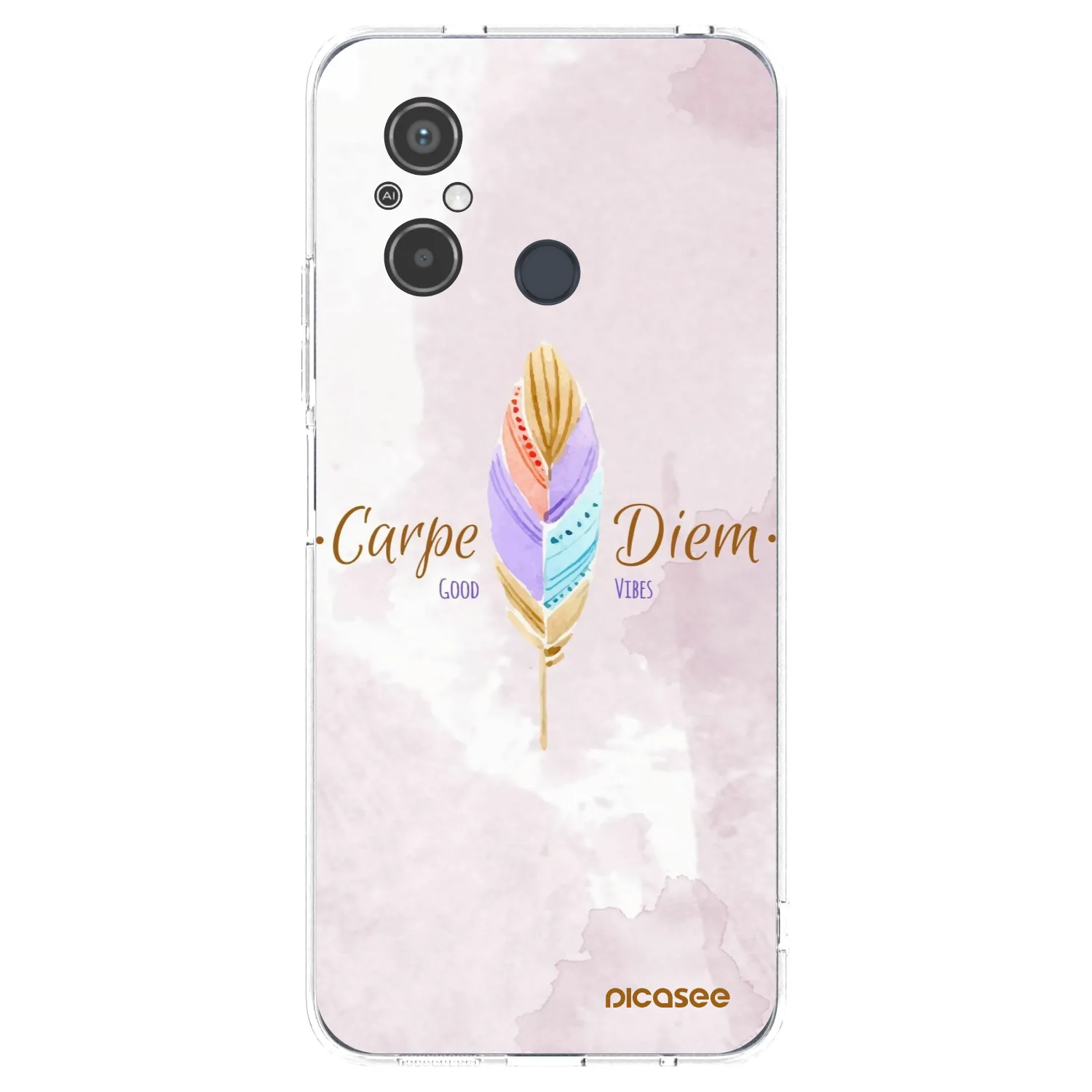 Picasee átlátszó szilikon tok az alábbi mobiltelefonokra Xiaomi Redmi 12C - Carpe Diem