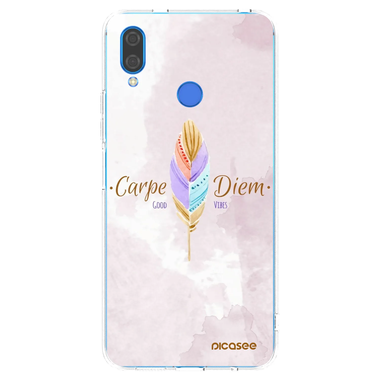 Picasee átlátszó szilikon tok az alábbi mobiltelefonokra Huawei Nova 3i - Carpe Diem