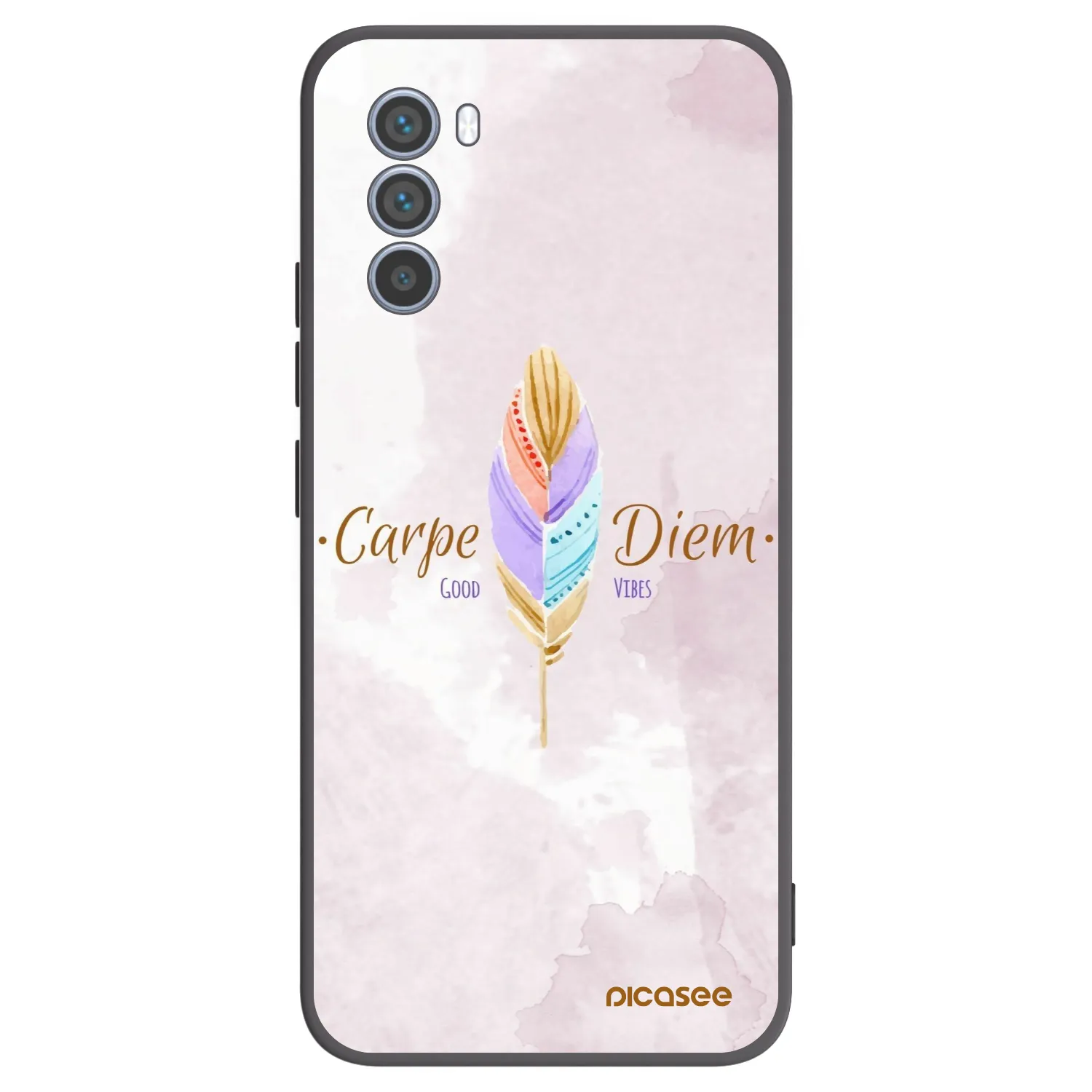 Picasee fekete szilikon tok az alábbi mobiltelefonokra Motorola Moto G62 - Carpe Diem