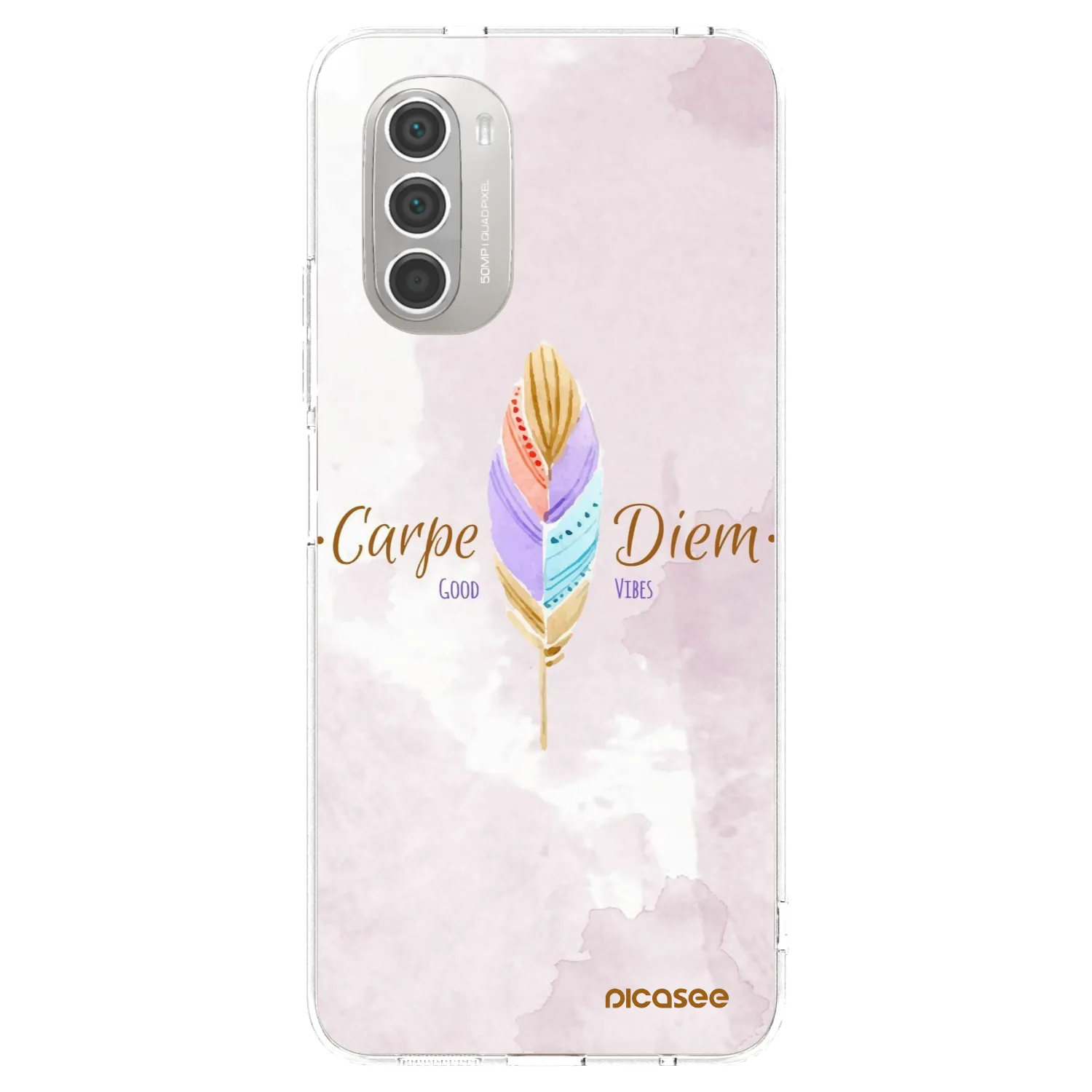 Picasee átlátszó szilikon tok az alábbi mobiltelefonokra Motorola Moto G51 - Carpe Diem