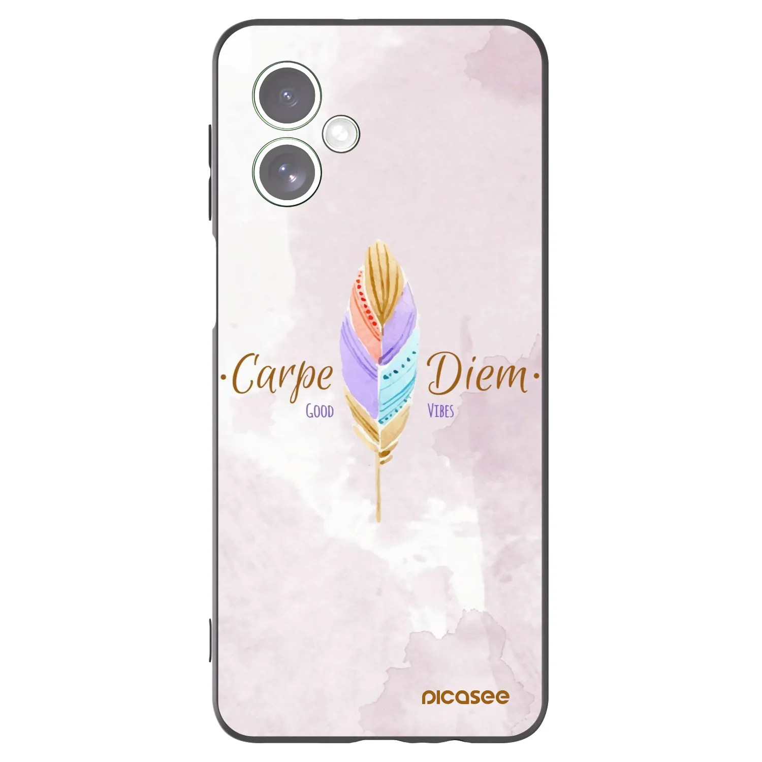 Picasee fekete szilikon tok az alábbi mobiltelefonokra Motorola Moto G54 5G - Carpe Diem