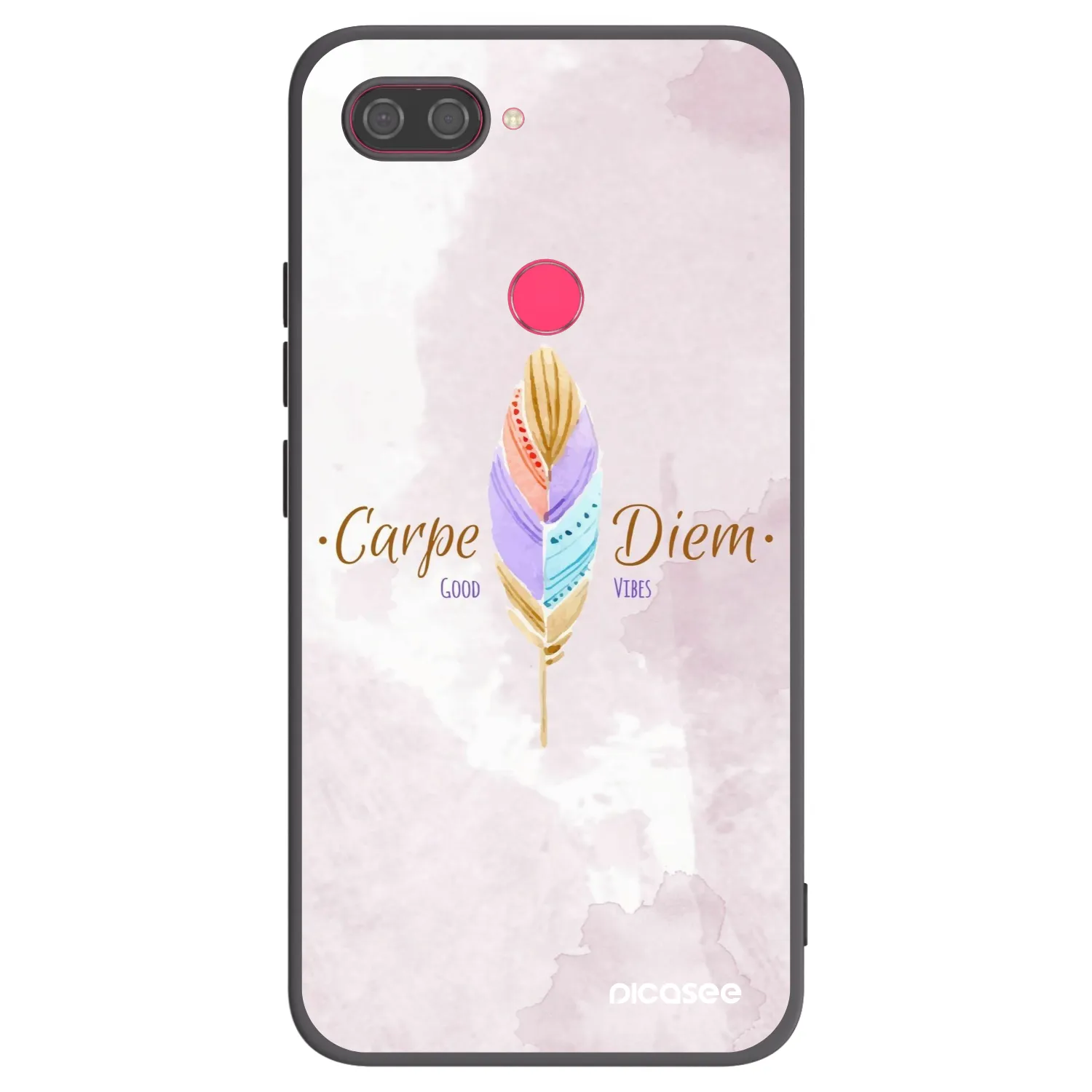 Picasee fekete szilikon tok az alábbi mobiltelefonokra Xiaomi Mi 8 Lite - Carpe Diem