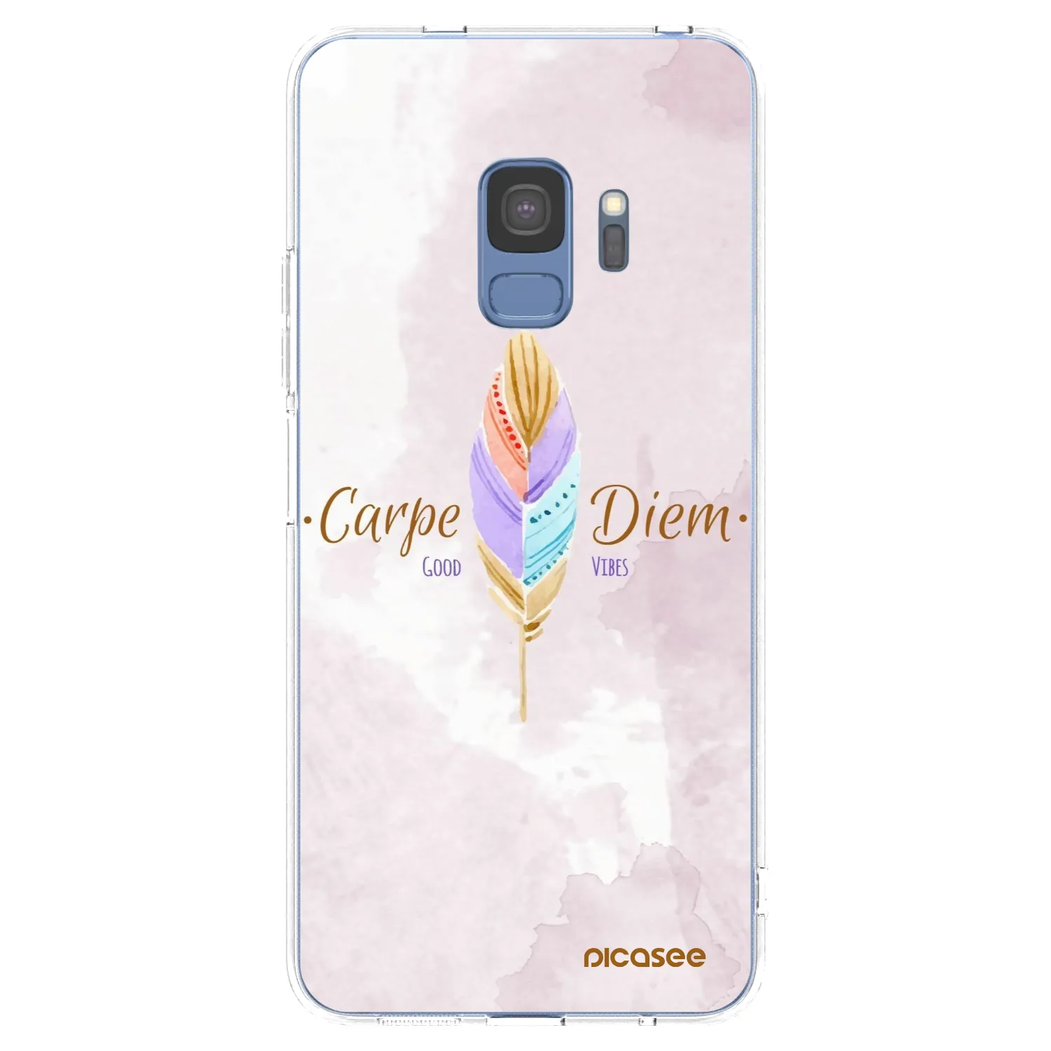 Picasee átlátszó szilikon tok az alábbi mobiltelefonokra Samsung Galaxy S9 G960F - Carpe Diem