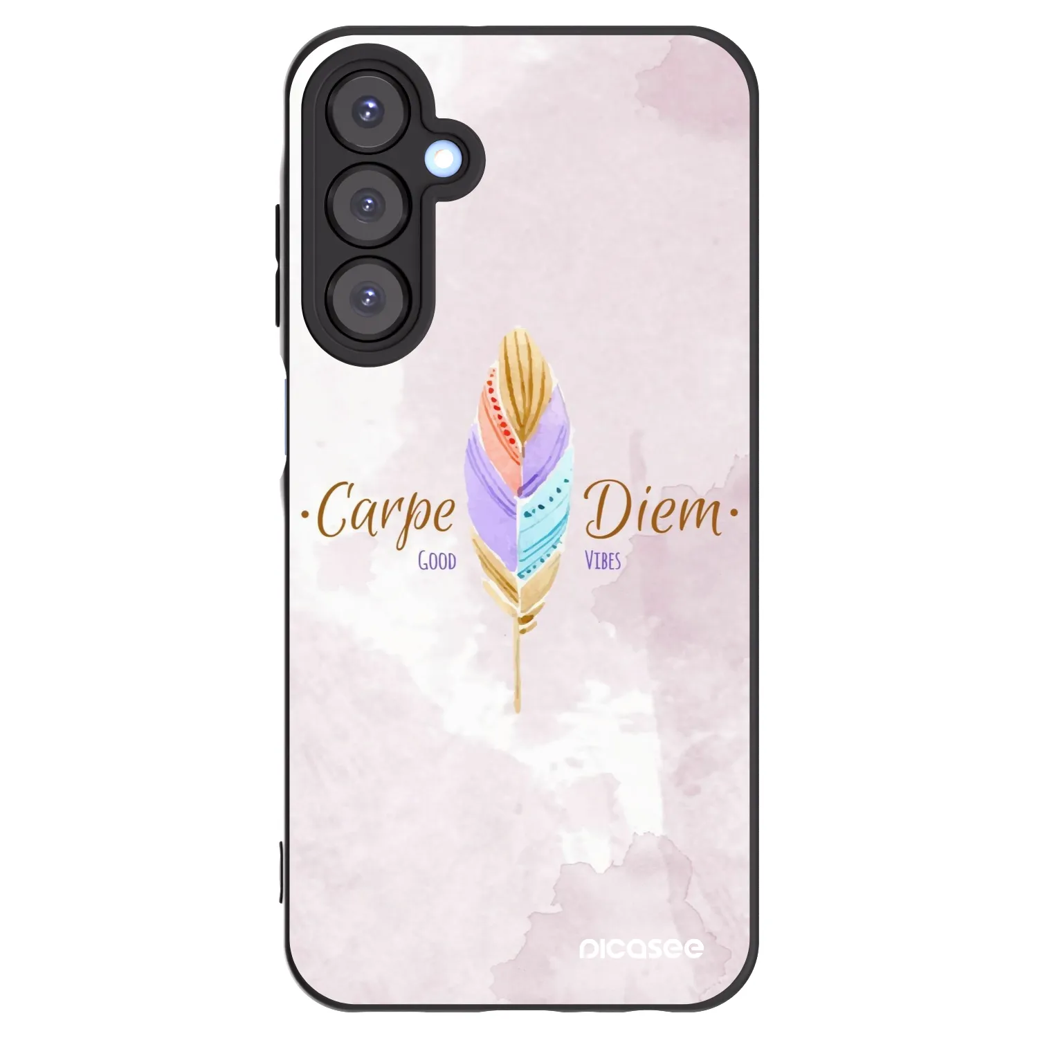 Picasee fekete szilikon tok az alábbi mobiltelefonokra Samsung Galaxy A25 A256B 5G - Carpe Diem