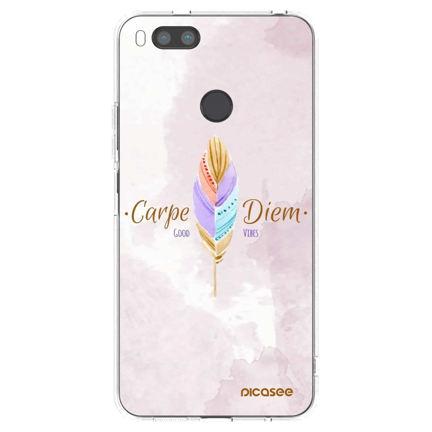 Picasee átlátszó szilikon tok az alábbi mobiltelefonokra Xiaomi Mi A1 Global - Carpe Diem