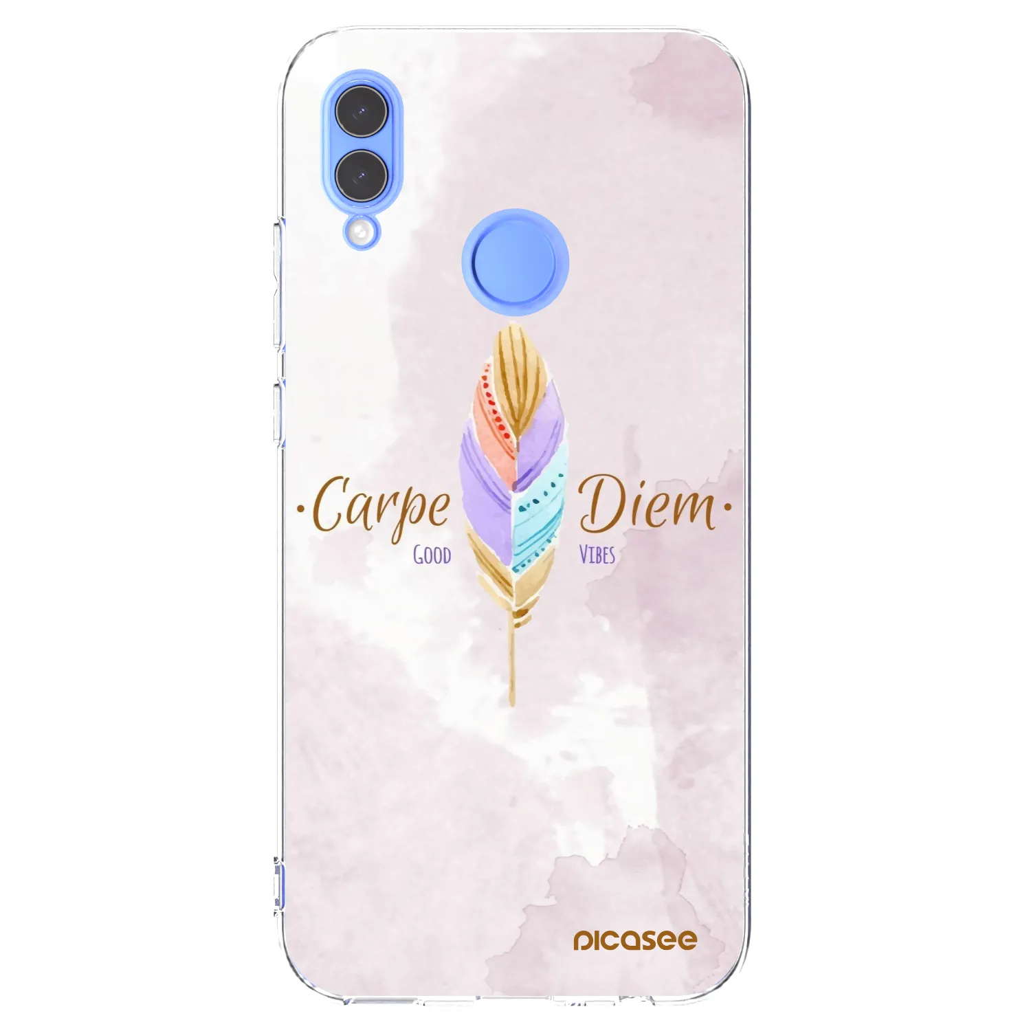 Picasee átlátszó szilikon tok az alábbi mobiltelefonokra Huawei P Smart 2019 - Carpe Diem