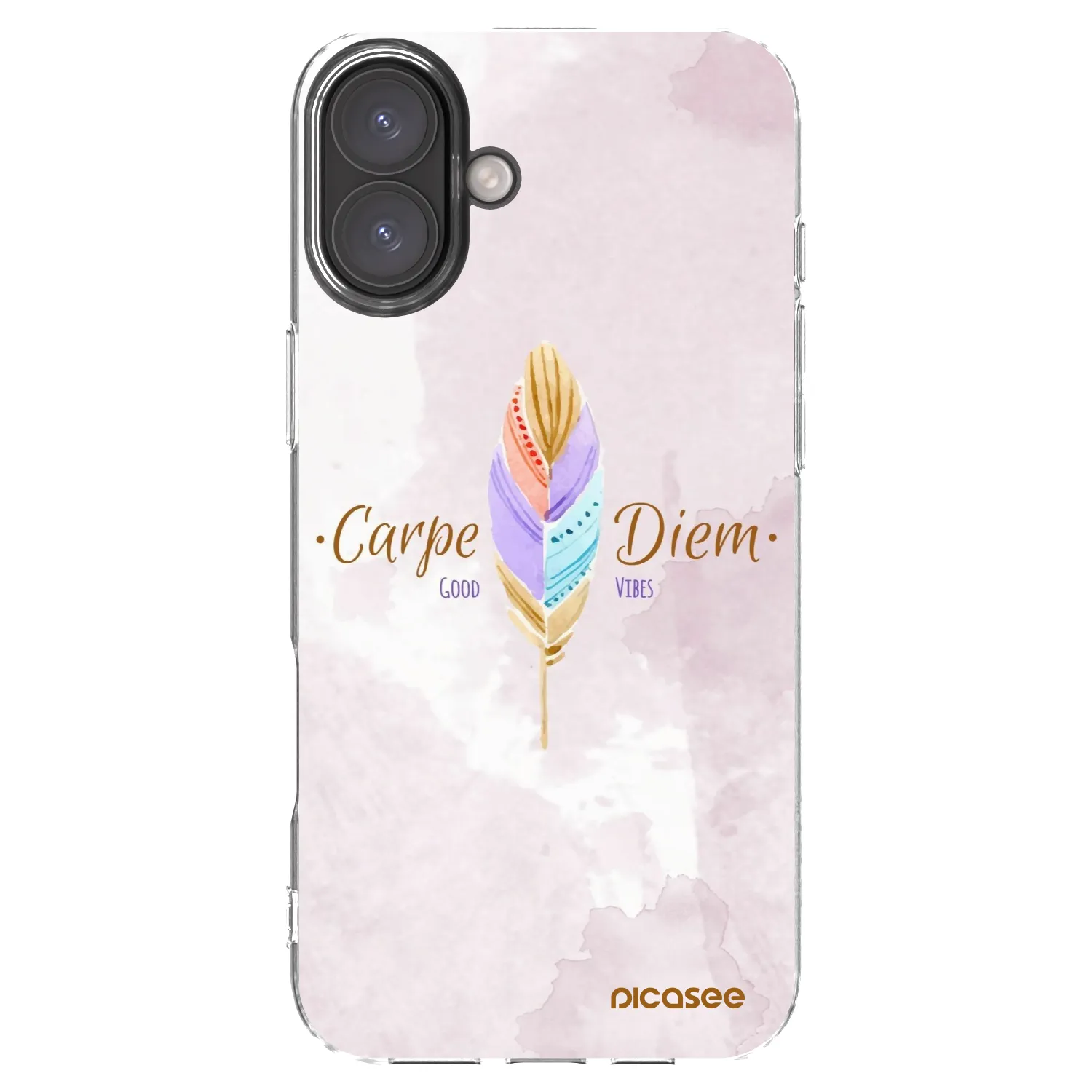 Picasee átlátszó szilikon tok az alábbi mobiltelefonokra Apple iPhone 16 Plus - Carpe Diem