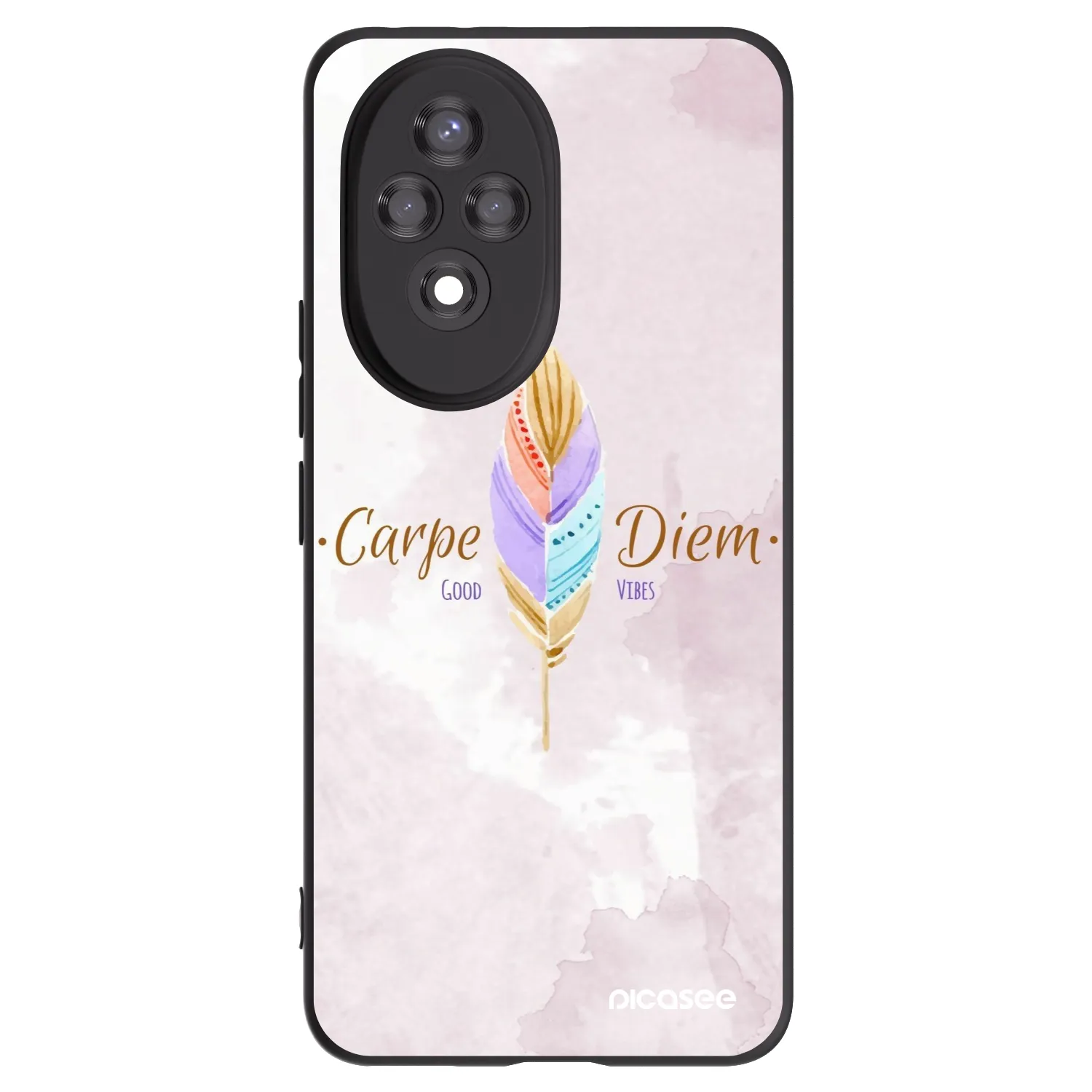 Picasee fekete szilikon tok az alábbi mobiltelefonokra Honor 200 5G - Carpe Diem