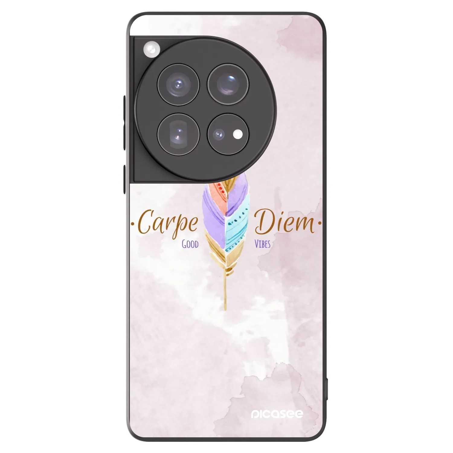 Picasee fekete szilikon tok az alábbi mobiltelefonokra OnePlus 12 5G - Carpe Diem