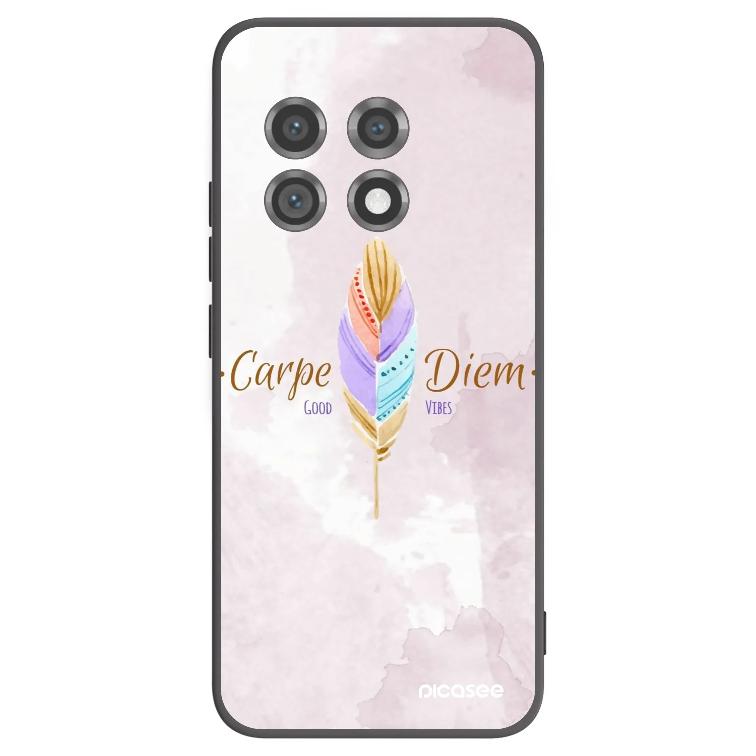 Picasee fekete szilikon tok az alábbi mobiltelefonokra OnePlus 11 5G - Carpe Diem