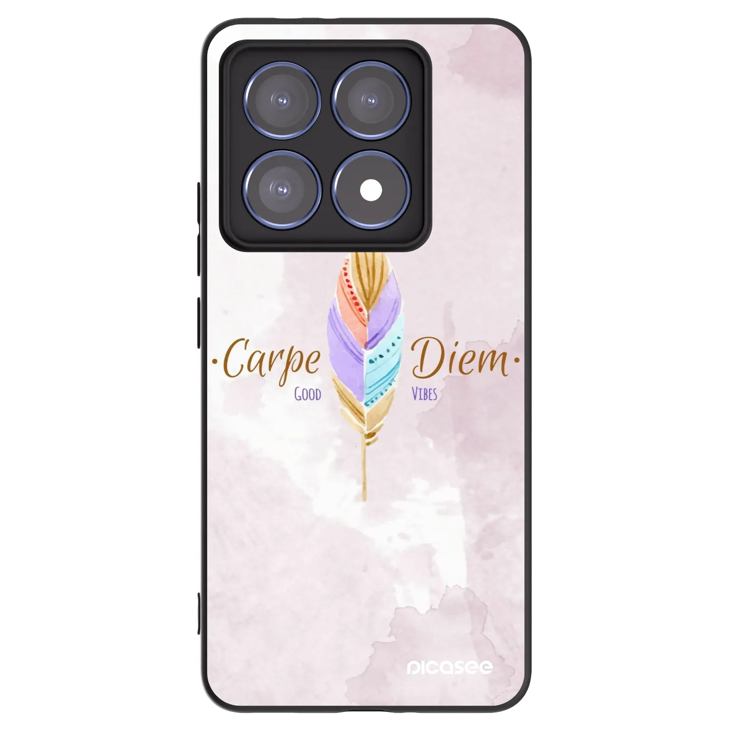 Picasee fekete szilikon tok az alábbi mobiltelefonokra Xiaomi 14T Pro - Carpe Diem