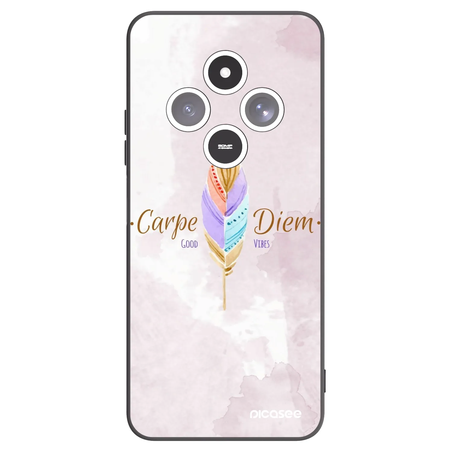 Picasee fekete szilikon tok az alábbi mobiltelefonokra Xiaomi Redmi 14C - Carpe Diem