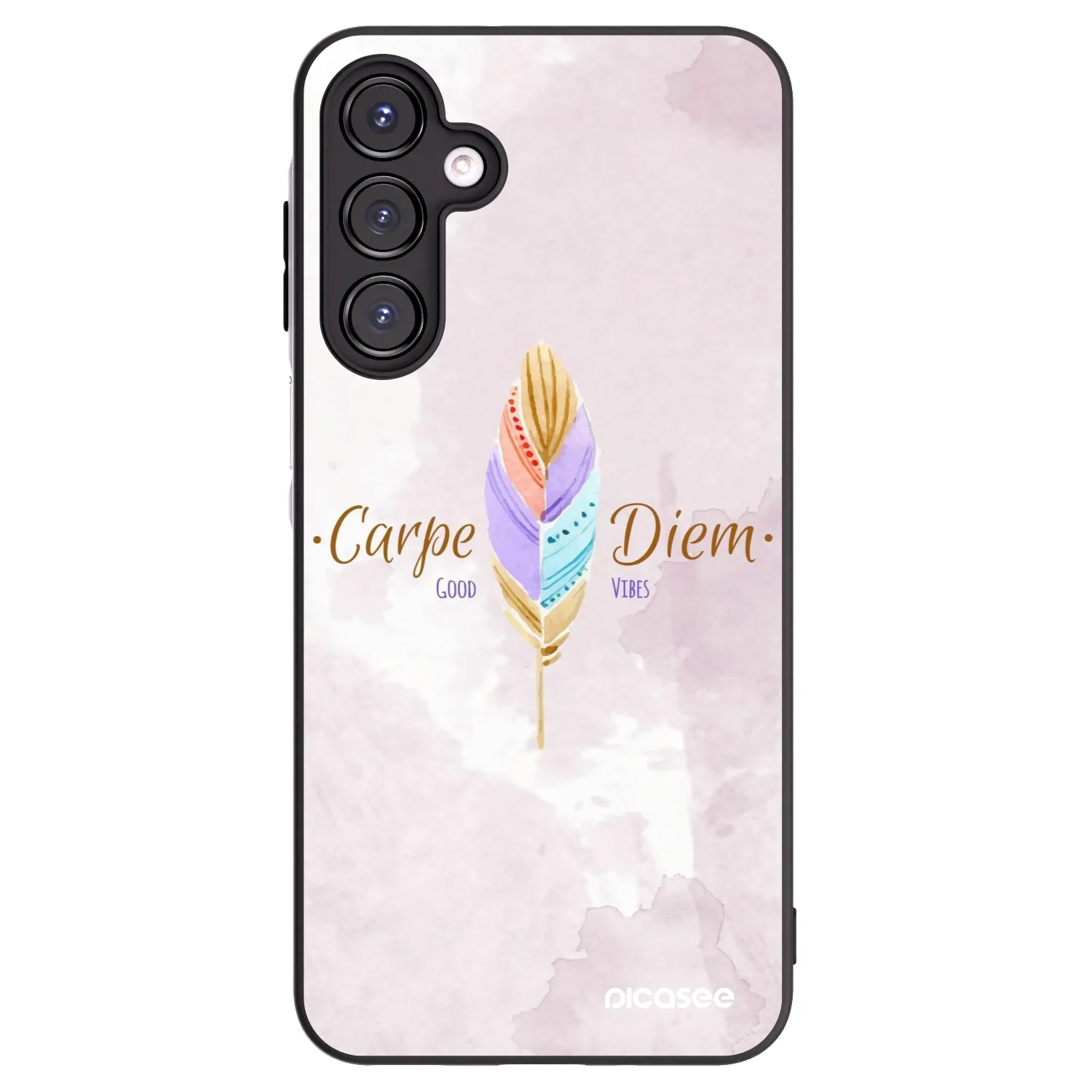 Picasee fekete szilikon tok az alábbi mobiltelefonokra Samsung Galaxy A16 5G - Carpe Diem