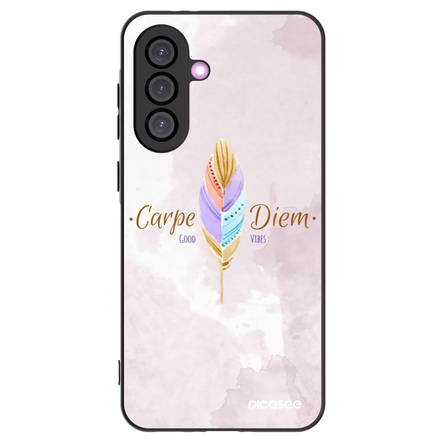 Picasee fekete szilikon tok az alábbi mobiltelefonokra Samsung Galaxy A36 5G - Carpe Diem
