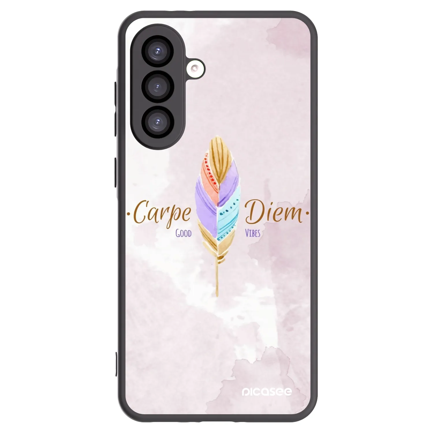 Picasee fekete szilikon tok az alábbi mobiltelefonokra Samsung Galaxy A26 5G A266B - Carpe Diem