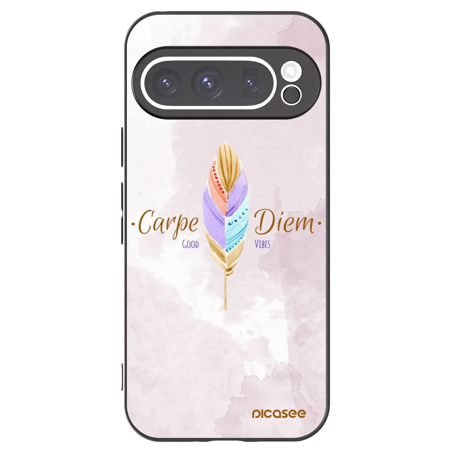 Picasee fekete szilikon tok az alábbi mobiltelefonokra Google Pixel 9 Pro - Carpe Diem