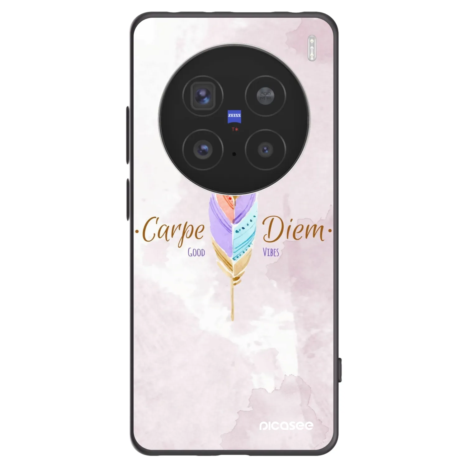 Picasee fekete szilikon tok az alábbi mobiltelefonokra Vivo X200 Pro - Carpe Diem